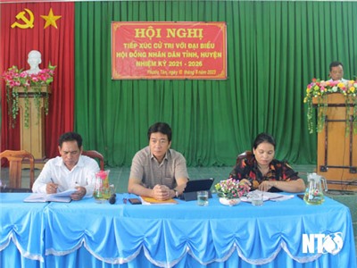 Đại biểu HĐND tỉnh tiếp xúc cử tri xã Phước Tân