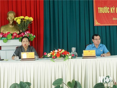 Đoàn Đại biểu Quốc hội đơn vị tỉnh tiếp xúc cử tri phường Đông Hải