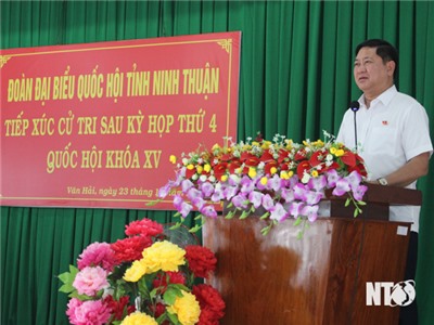 Đại biểu Quốc hội đơn vị tỉnh tiếp xúc cử tri phường Đạo Long và Văn Hải
