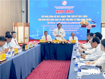 Họp báo Hội nghị công bố Quy hoạch tỉnh thời kỳ 2021-2030, tầm nhìn đến năm 2050 và xúc tiến đầu tư tỉnh Ninh Thuận