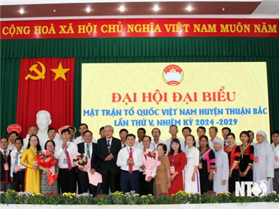 Đại hội đại biểu Mặt trận Tổ quốc Việt Nam huyện Thuận Bắc lần thứ V