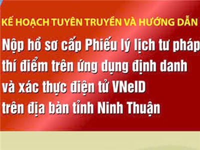 [Infographic]: Kế hoạch tuyên truyền và hướng dẫn nộp hồ sơ cấp Phiếu lý lịch tư pháp thí điểm trên ứng dụng định danh và xác thực điện tử VNeID