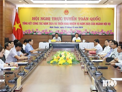 Hội nghị trực tuyến toàn quốc triển khai nhiệm vụ năm 2025 của ngành Nội vụ