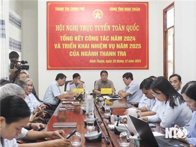 Hội nghị trực tuyến toàn quốc tổng kết ngành Thanh tra