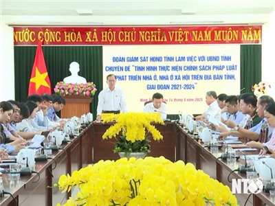 Đoàn giám sát chuyên đề HĐND tỉnh làm việc với UBND tỉnh
